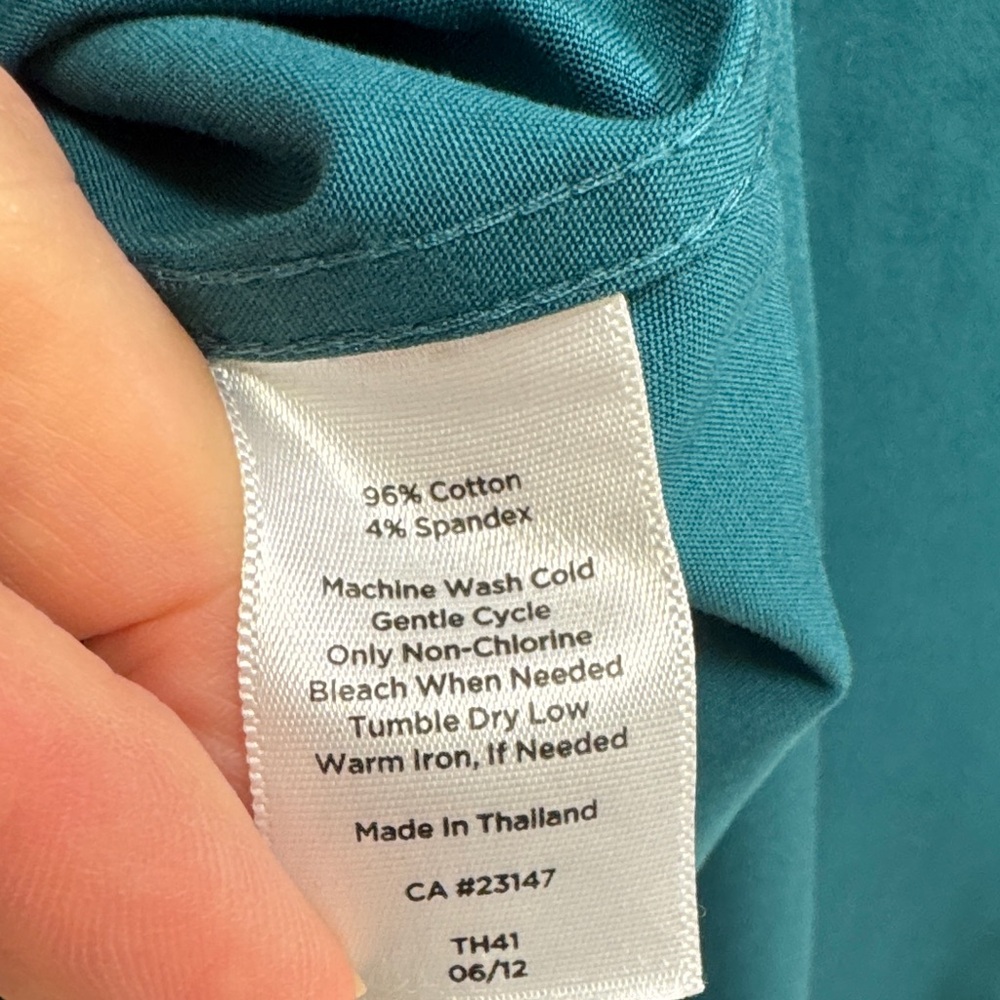 Talbots Teal Button Down Shirt - image 5